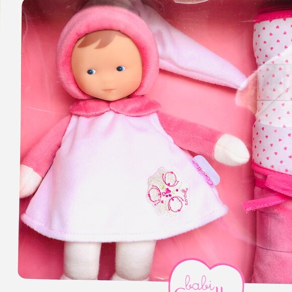 New in Box-Corolle Babi Miss Doll (24cm) and Blanket - Pink For Age 0+ - Picture 6 of 14